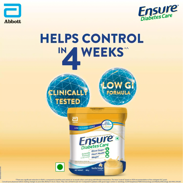 Ensure Diabetes Care Vanilla Diabetes Care Powder Jar Of 400 G - Görsel 3