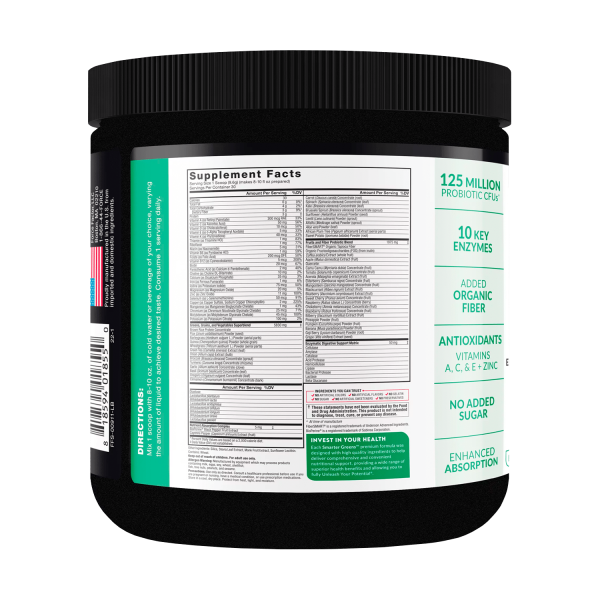 Force Factor Smarter Greens Daily Wellness Greens Powder, Superfood Greens Supplement, 30 Servings - Görsel 2