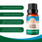 GuruNanda 100% Pure & Natural Eucalyptus Essential Oil for Aromatherapy & Diffuser - 15ml - Görsel 2