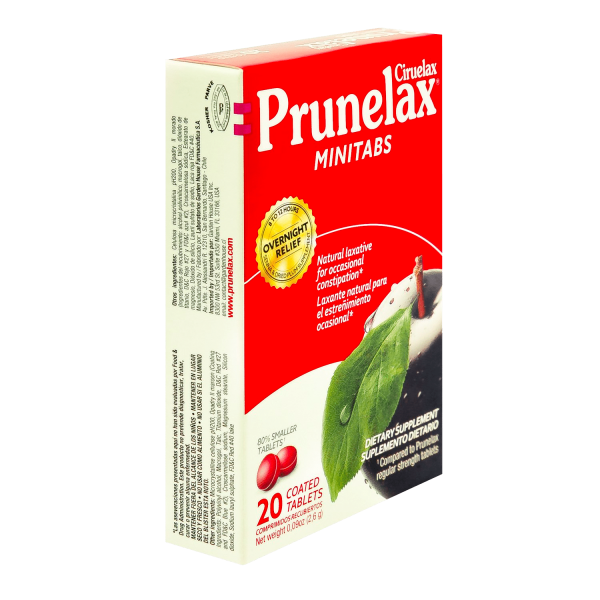 Prunelax Ciruelax Minitab's Natural Laxative Coated Tablets, 20 Count - Görsel 2
