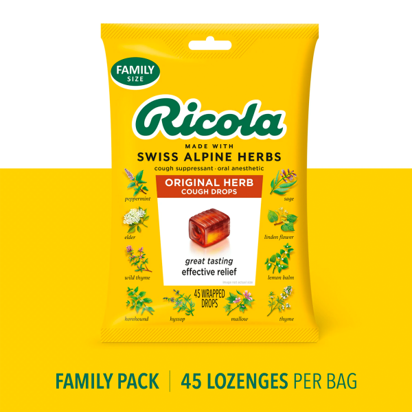 Ricola Original Herb Cough Drops, 45 Count - Görsel 2