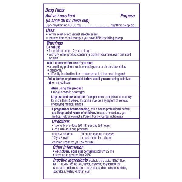 Vicks Zzzquil Nighttime Sleep Aid Liquid, Vanilla Cherry Flavor, 12 fl oz - Görsel 2