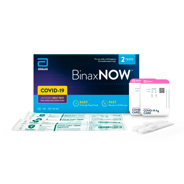 BinaxNOW COVID‐19 Antigen Self Test by Abbott (2 Count) - Görsel 2