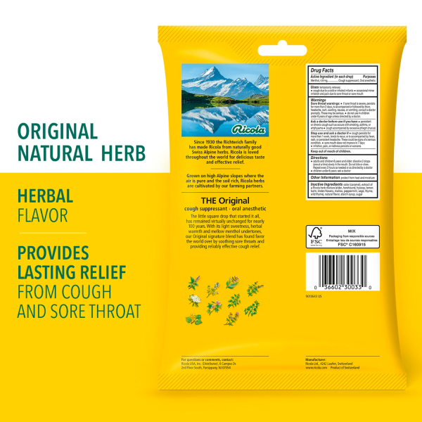 Ricola Original Herb Cough Drops, 45 Count - Görsel 3
