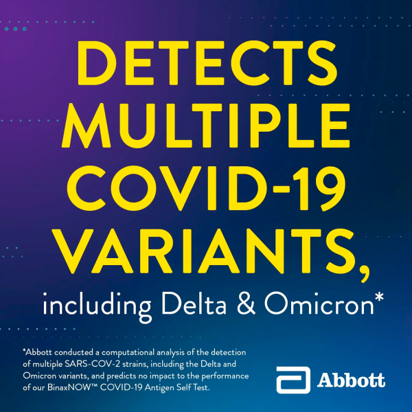 BinaxNOW COVID‐19 Antigen Self Test by Abbott (2 Count) - Görsel 3