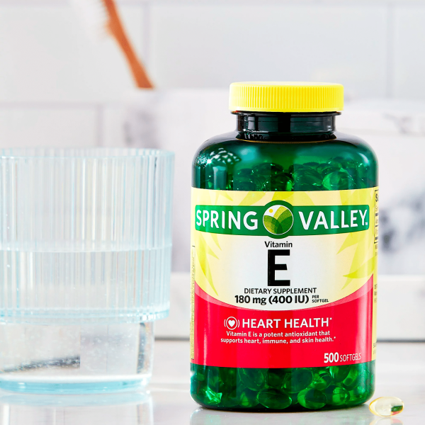 Spring Valley Vitamin E Dietary Supplement, 180 mg, 500 count - Görsel 4